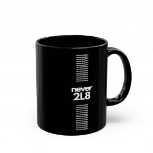 NEVER 2L8 Official Logo Mug